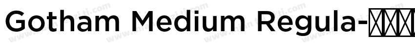Gotham Medium Regula字体转换
